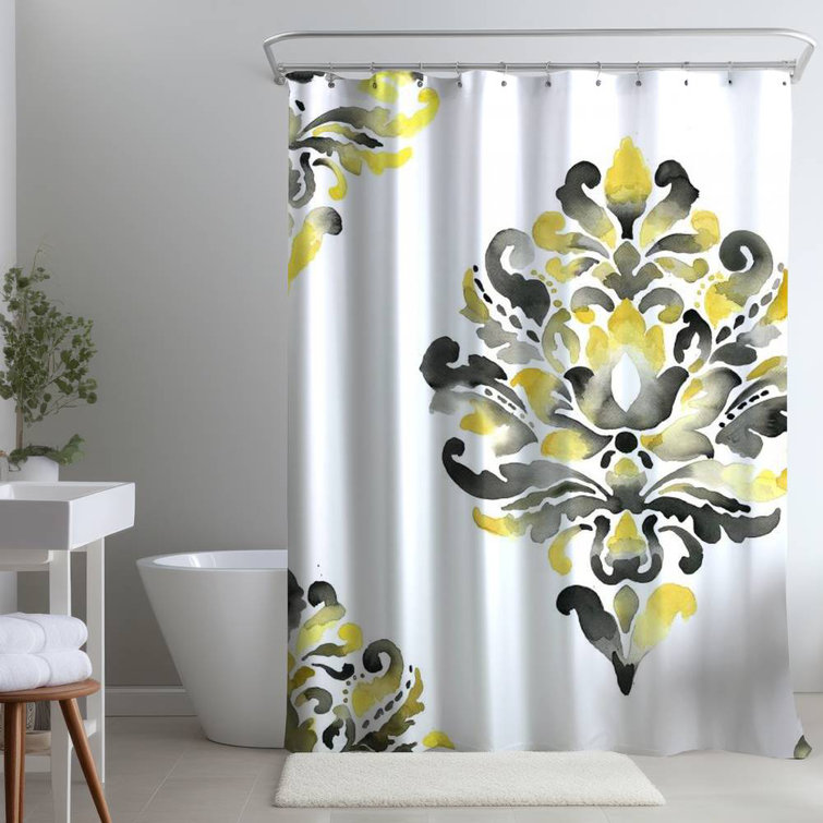 Begin Edition International Inc. Damask Shower Curtain Wayfair